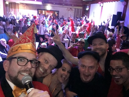 Selfie Kempes Feinest & Sascha DäDoof Bühnen Selfie 11 Johr Feier